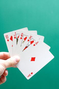 A perfect poker hand