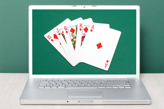 conceptual picture of online poker