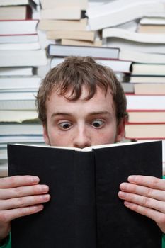 A man reading a book