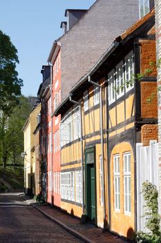 Colourful houses in Copenhagen, Denmark