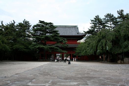 A Shinto shrine in Tokyo, Japan
