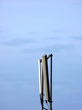 portrait of cellular phone network telecommunication antenna