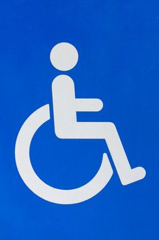 A photograph of a disability sign