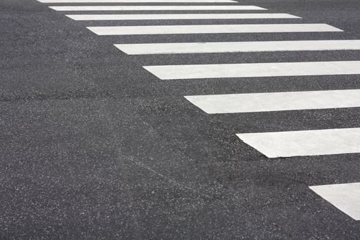 A pedestrian crossing in the city