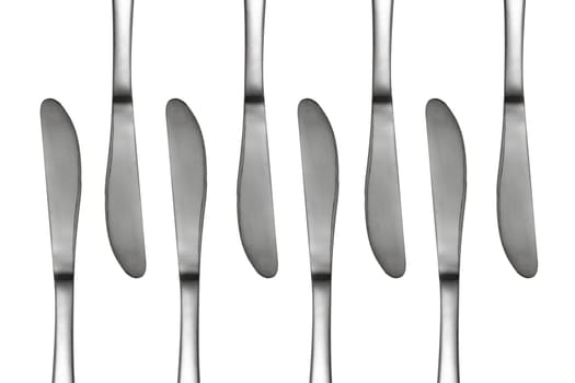 Knives in an abstract pattern