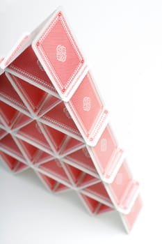 A house of playing cards