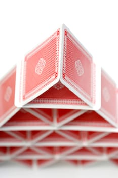 A house of playing cards