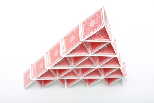 A house of playing cards