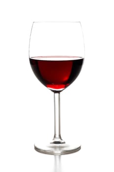 A glass of red wine