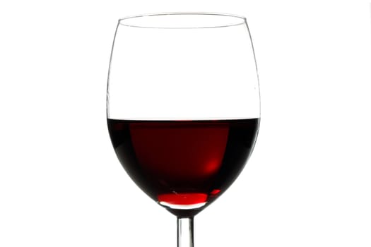 A glass of red wine