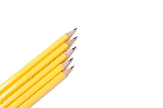 Pencils isolated on a white background