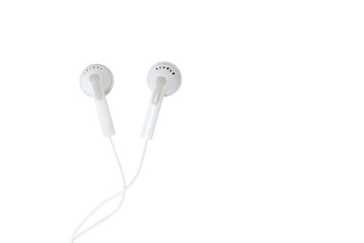 Ear buds isolated on white