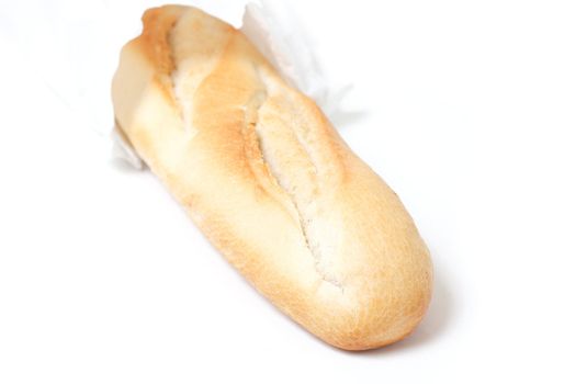 A French baguette in a bag