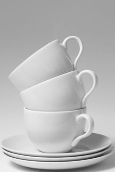 Coffee cups in a stack
