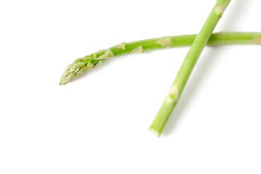 Delicious asparagus isolated on white