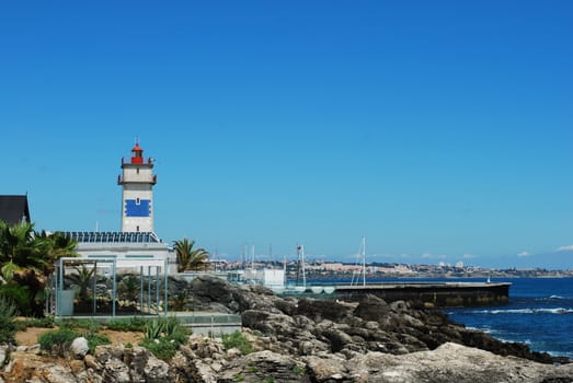 beautiful coastline landscape in Cascais, Portugal