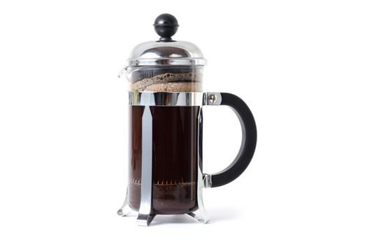 A coffee press isolated in a studio