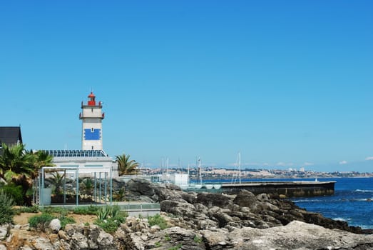 beautiful coastline landscape in Cascais, Portugal