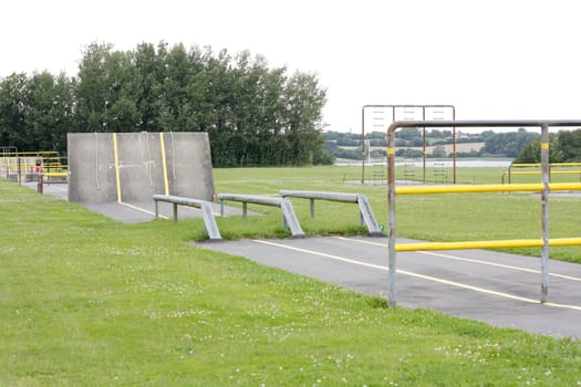 A military obstacle course outdoor