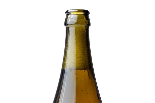 A beer bottle isolated on white