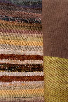 Bacground from hand made woolen fabric