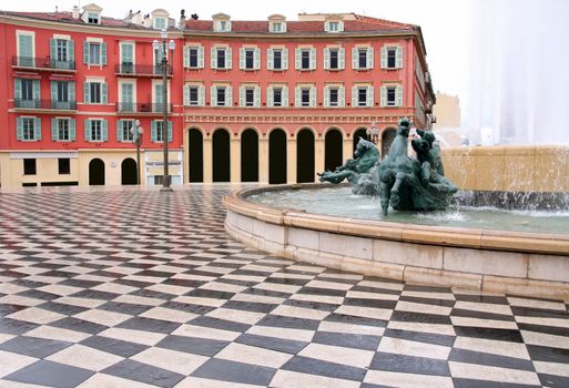 plaza Massena Square in the city of Nice, France