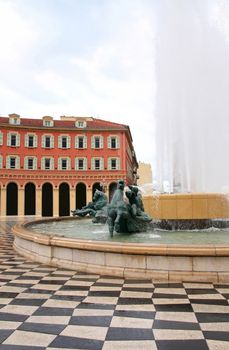 plaza Massena Square in the city of Nice, France