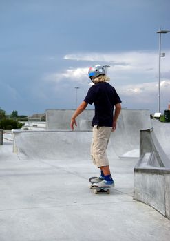 portrait of ride in newbuilt skatepark