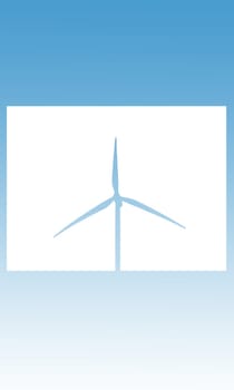 wind turbine template for print etc.