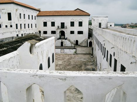 Interior of Elmina Castle in Ghana, a former slave transit point from Africa to America