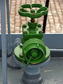 portrait of water station on a german navy ship