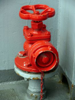 portrait of water station on a german navy ship