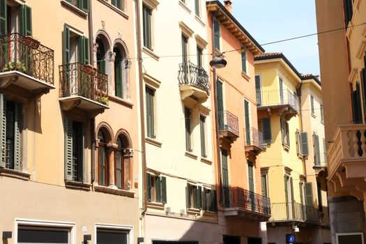 details facade in Verona, Italy