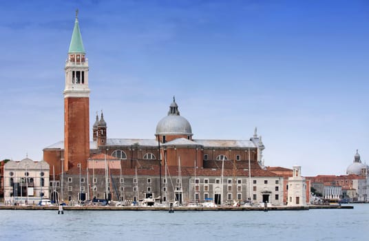 details Saint Georgio Island in Venice, Italy