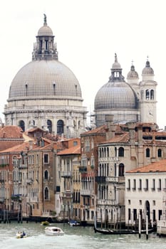 view of Santa Maria della Salute in Venice, Italy