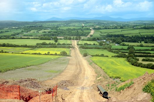 pipe laying through the heart of the countryside
