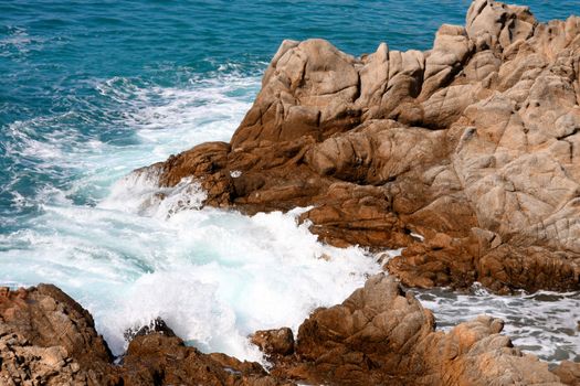 sea shore, Costa Brava landscape near Lloret de Mar (Spain)