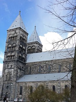 portrait of Cathedral of Lund, Sweden built 1085