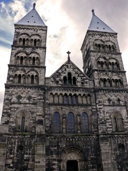 portrait of Cathedral of Lund, Sweden built 1085