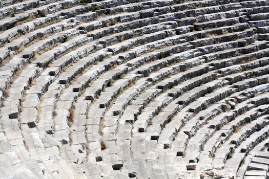 Ancient Greek theater in ancient town of Myra, Antalya region, Turkey