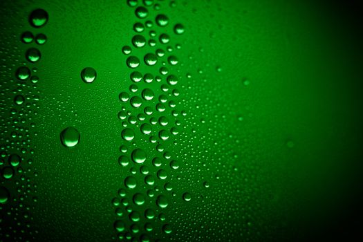 water-drops on green