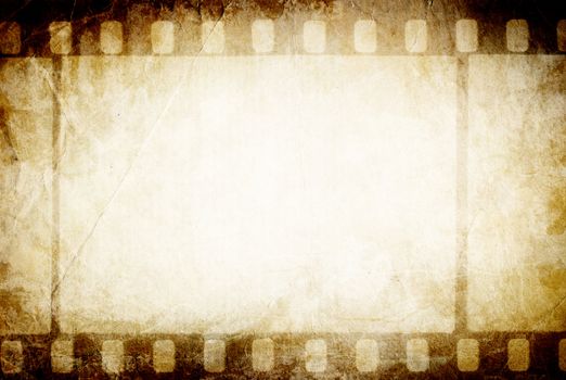 Old filmstrip. Classic vintage background.