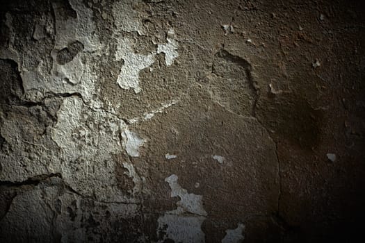 Grunge cement wall with dramatic light