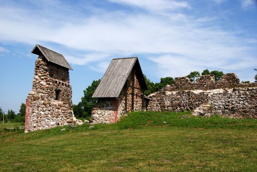  Estonia. Karksi-Nuia. Ruins of a castle . 13 century