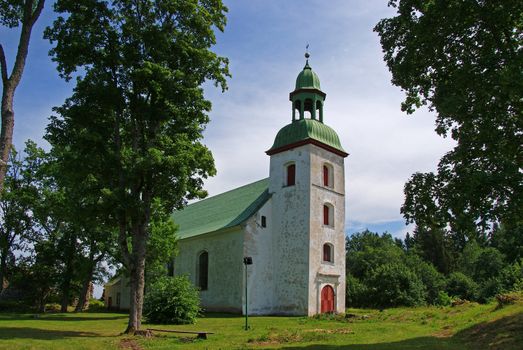 Estonia.  Karksi-Nuia. Church in territory of the old castle, 14 century