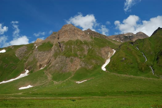 Summer High Mountain peaks (Alpe Bettelmat, Italy)