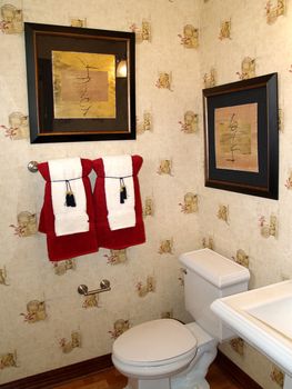 Asian style powder room