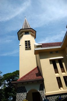 old church building in bandung, west java-indonesia