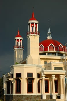 small masjid with arabic decorative style