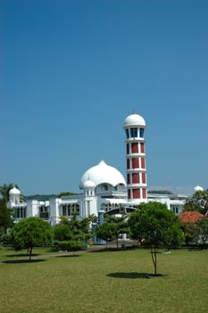 small masjid with arabic decorative style